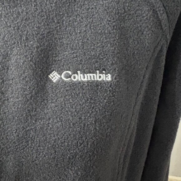 Columbia Womens Black Full-Zip Fleece JacketXL Lightweight Warm Sweater - Picture 8 of 12